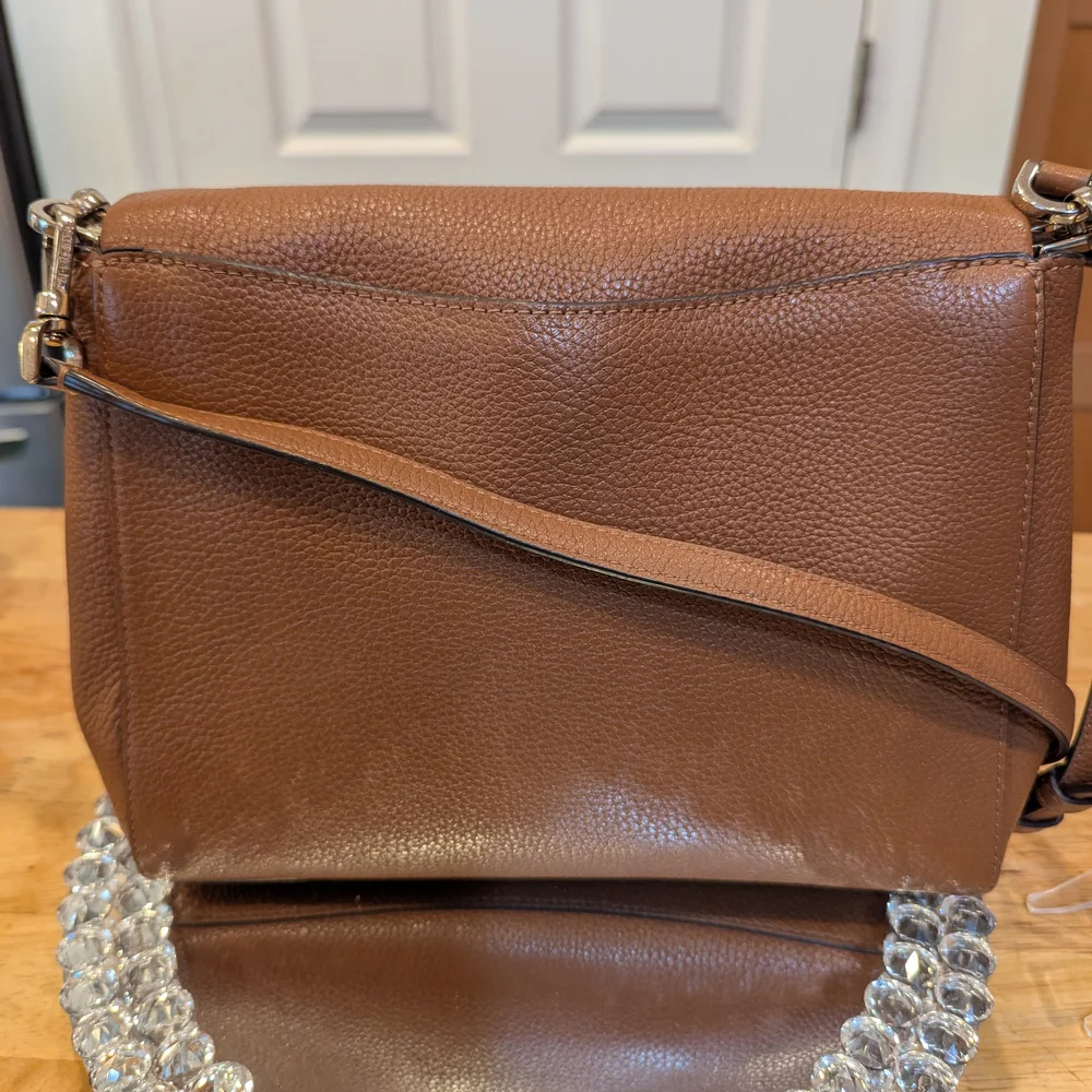Kate Spade Leila Medium Flap Shoulder Bag in Warm Gingerbread